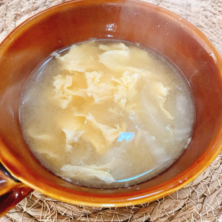 ➿ふわふわ卵と玉ねぎのお味噌汁➿